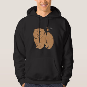 Dog Vs Fur Pomeranian Funny Retro Hoodie