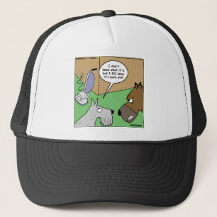 Dog VS. Vacuum Cleaner Funny Gifts & Collectibles Trucker Hat