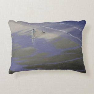 Dog Walk 1985 Decorative Cushion