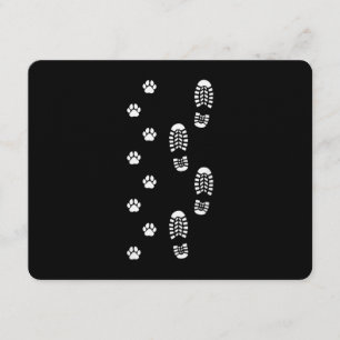 Dog Walk Foot Print Dog Walker Dog Walking Invitation
