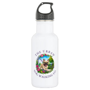 Dog Walker 532ml Water Bottle - French Bulldog