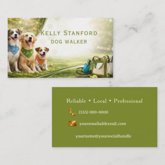 Dog Walker Business Card