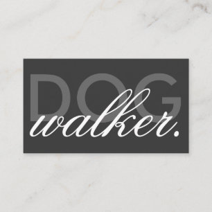 dog walker business card