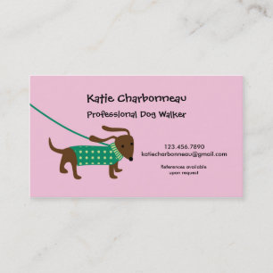 Dog Walker Business Card