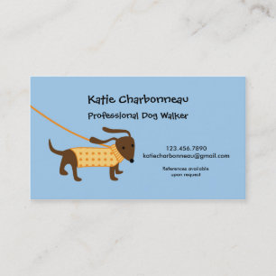 Dog Walker Business Card
