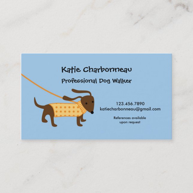 Dog Walker Business Card (Front)