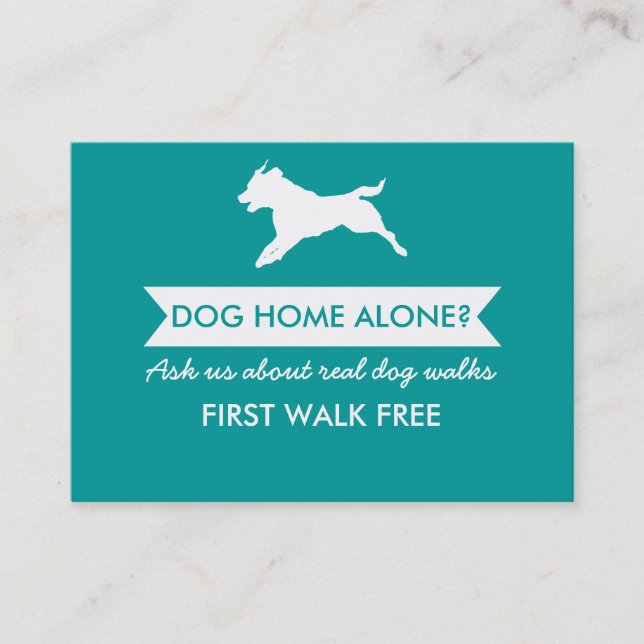 Dog Walker Business Card - Personalizable (Front)