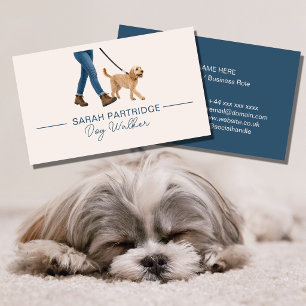 Dog Walker Business Card Professional Pet Care &