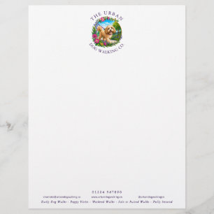 Dog Walker Business Letterhead - Cockapoo