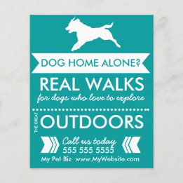 Dog Walker Flyer - Personalizable