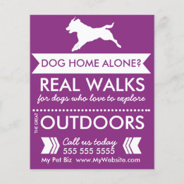 Dog Walker Flyer - Personalizable