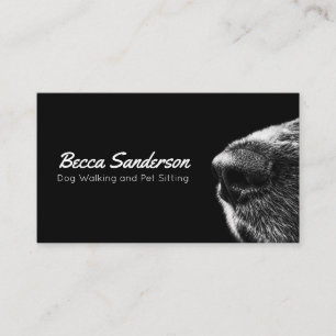 Dog Walker, Groomer, Pet Sitter, Vet Elegant Business Card