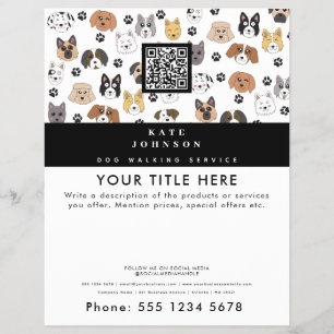 Dog Walker Grooming Dog Trainer Vet Dog Spa Flyer