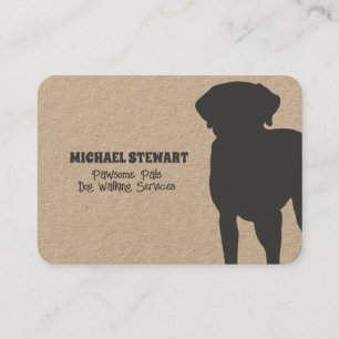 Dog Walker Grooming Sitting Business Card