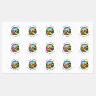 Dog Walker Large Waterproof Labels Cockapoo