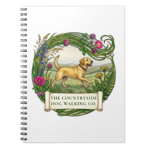 Dog Walker Notebook - Rural Labrador