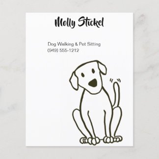 Dog Walker or Pet Sitting Flyer