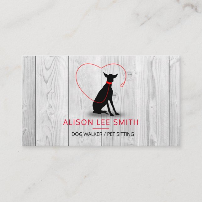 Dog walker / Pet Care Sitting Business Card (Front)
