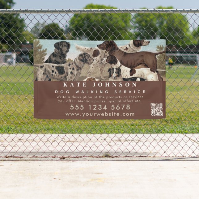 Dog Walker Pet Sitting Animal Care Professional Banner (Insitu)