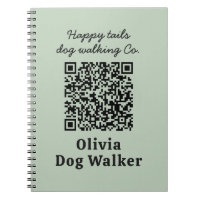 Dog Walker QR code business branding Drawstring Ba