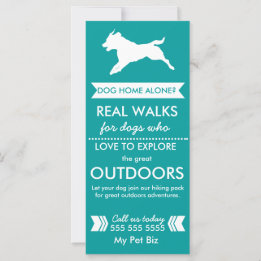 Dog Walker Rack Card - Personalizable