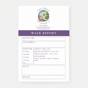 Dog Walker Report Post-It Notes - Labrador
