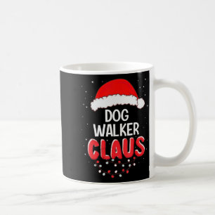 Dog Walker Santa Claus Christmas Matching Costume  Coffee Mug