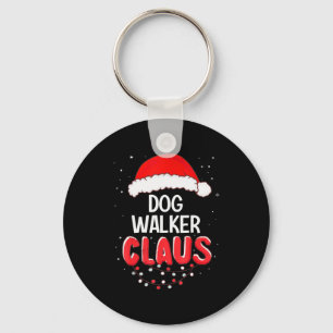 Dog Walker Santa Claus Christmas Matching Costume  Key Ring