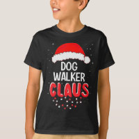 Dog Walker Santa Claus Christmas Matching Costume