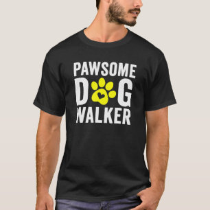 Dog Walker Self Employed Joke Pet Sitter Humour T-Shirt