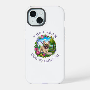 Dog Walker Zip Up Hoodie - French Bulldog iPhone 15 Case
