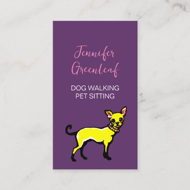 Dog walking Business Card (Front)