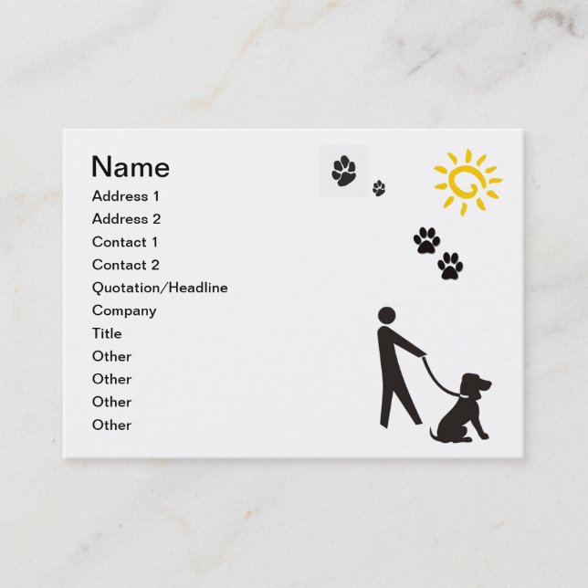 Dog Walking Business Card (Front)