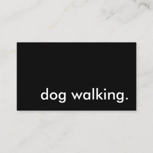 dog walking. business card
