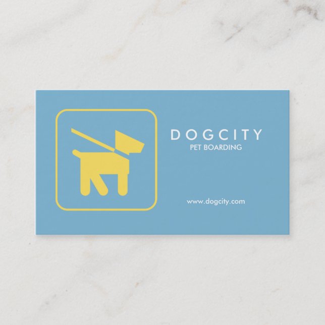 Dog Walking Business Card, Pet Sitter business car Card (Front)