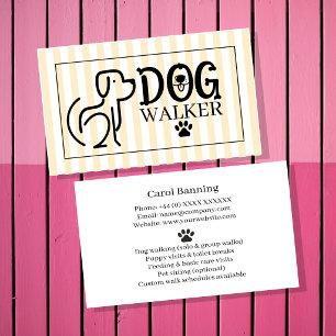 Dog Walking Business Card Template Professional