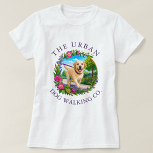 Dog Walking Business T-Shirt with Labrador