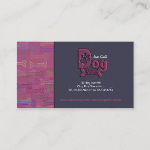 Dog walking custom business card