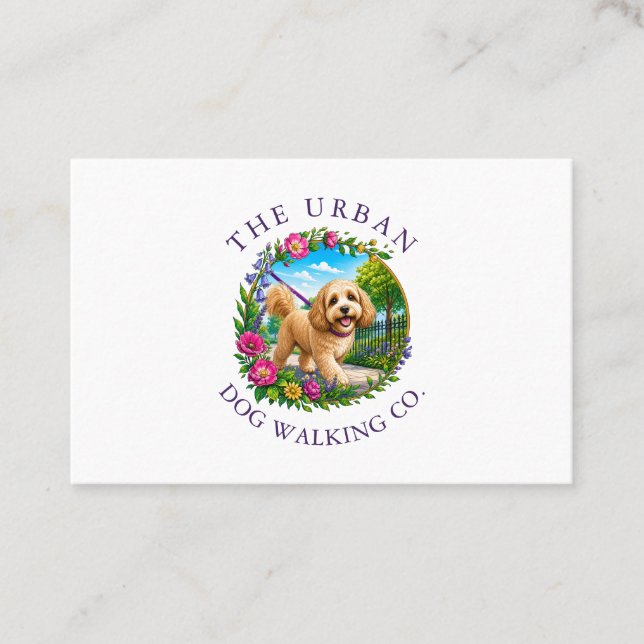 Dog Walking Day Care Business Card (Front)