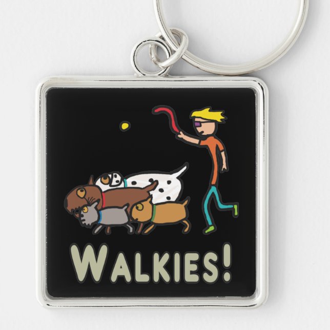 Dog Walking Key Ring (Front)