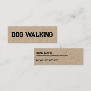 Dog Walking Mini Business Card