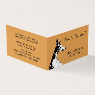 Dog walking, pet care Business Card