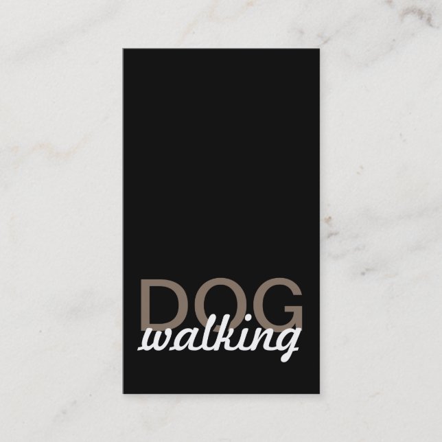dog walking punch card (Front)