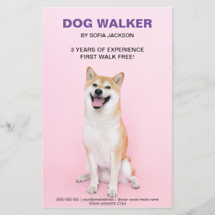 Dog Walking Walker Business services Flyer