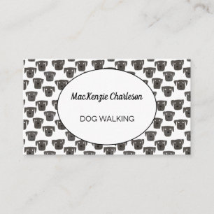 Dog Walking Watercolor Business Card