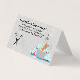 Dog Wash   Shears Business Card