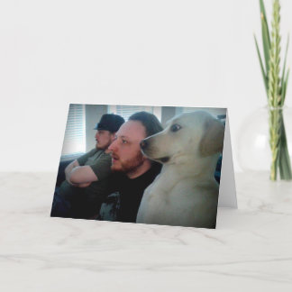 Dog Watching with Friends Card