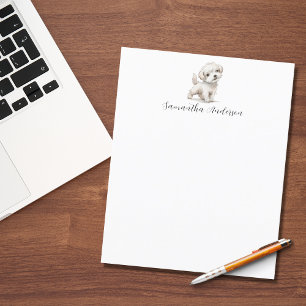 Dog Watercolor Letterhead