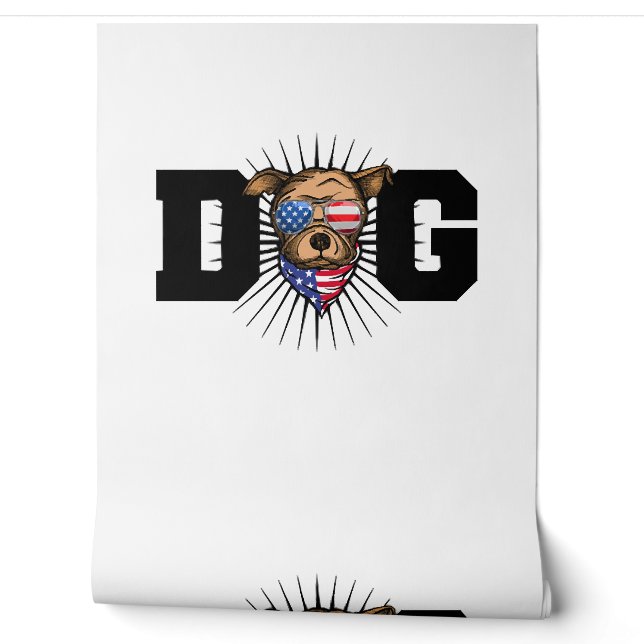 Dog Wear Flag Wallpaper (Unrolling)