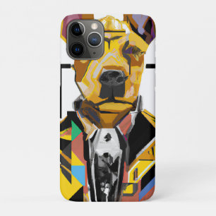 Dog Wearing a Suit: Digital Art iPhone 11 Pro Case